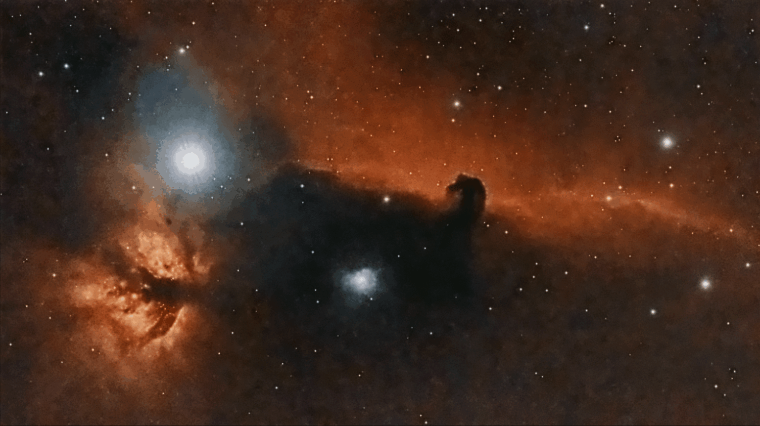 Horsehead and Flame Nebula
