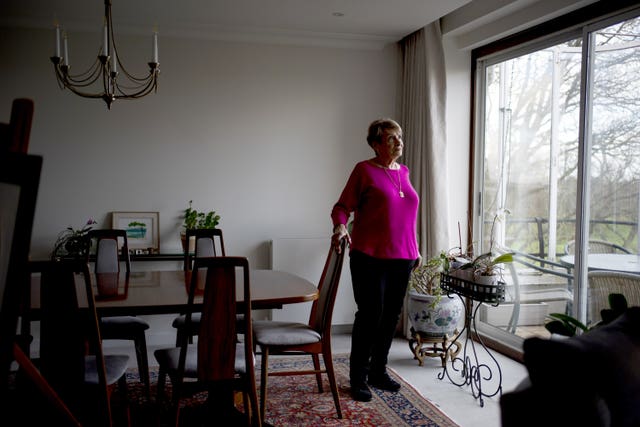 Ms Lever in her London home