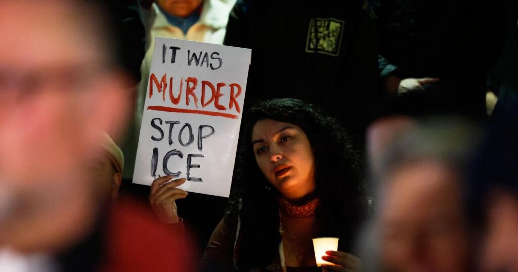 Protesters demand immigration agents leave Minneapolis after fatal shooting