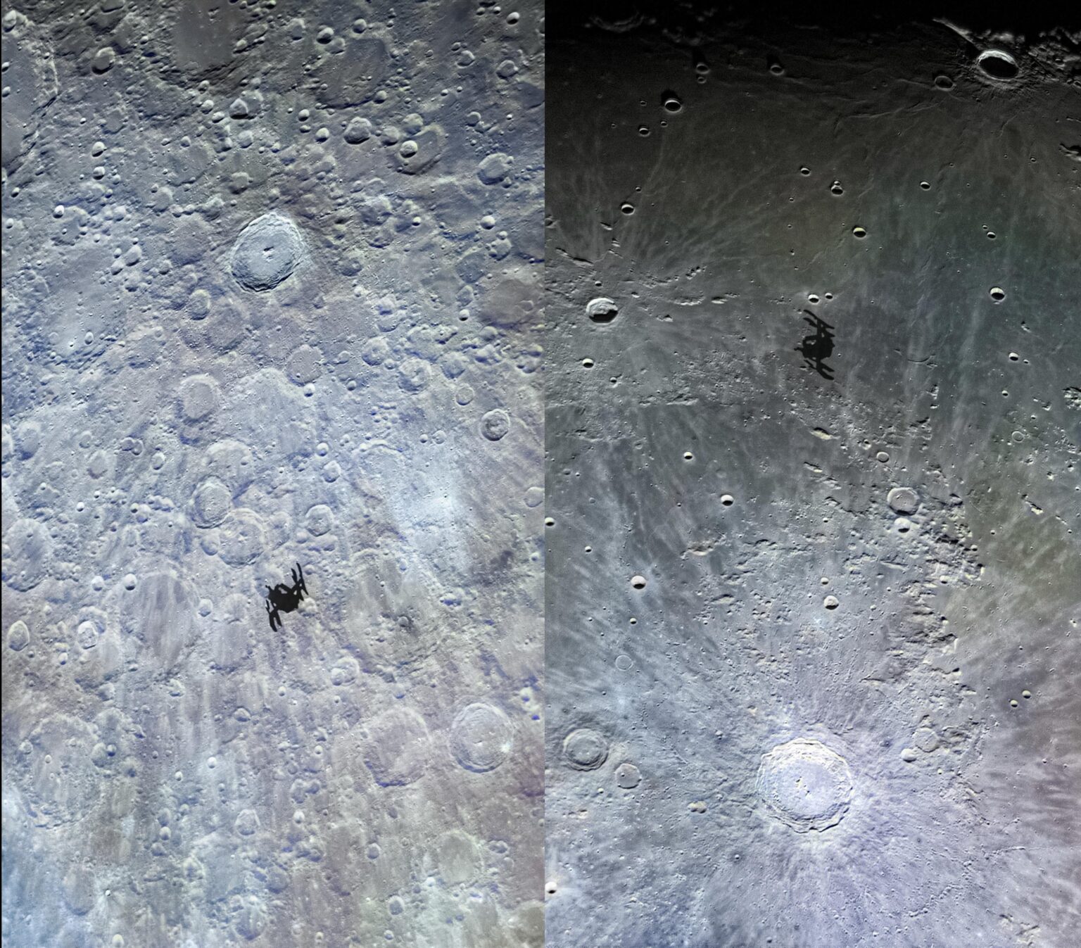 I Used 2 Telescopes Yesterday Morning to Capture the ISS Transiting our Moon in High Resolution.