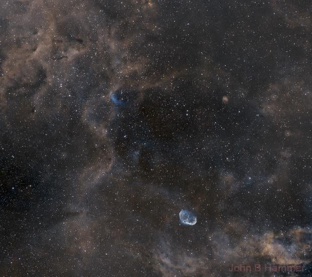 NGC 6888, WR 134 and surrounding neighbors