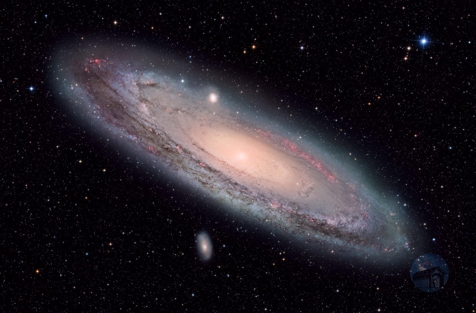 M31 , Andromeda Galaxy in LHaRGB