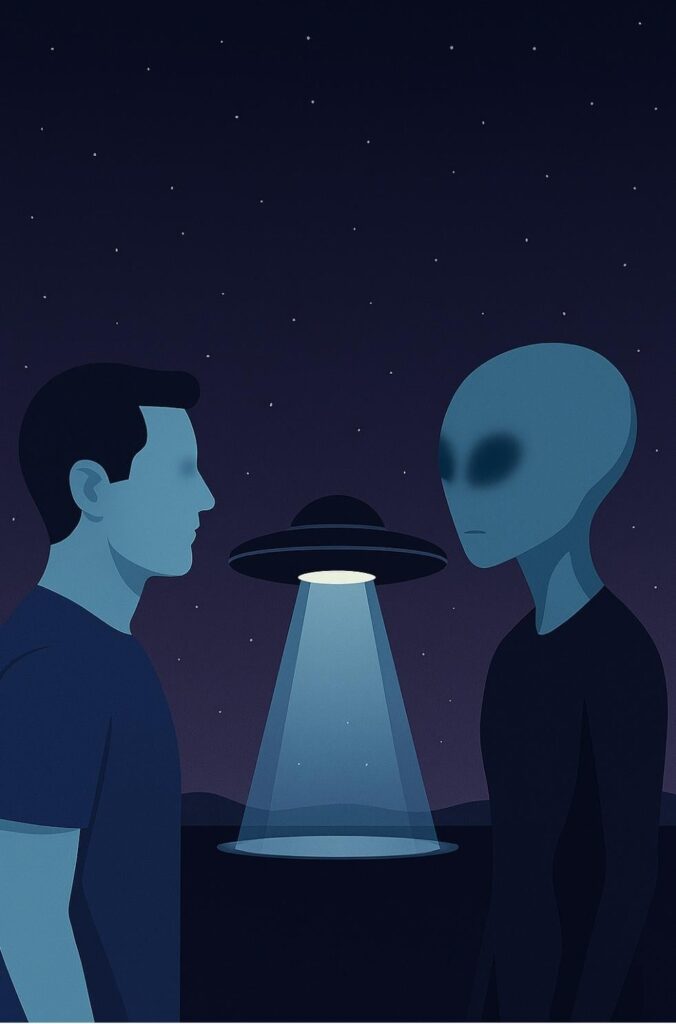 You’ve been chosen to speak to the aliens on behalf of humanity. What’s your opening line?