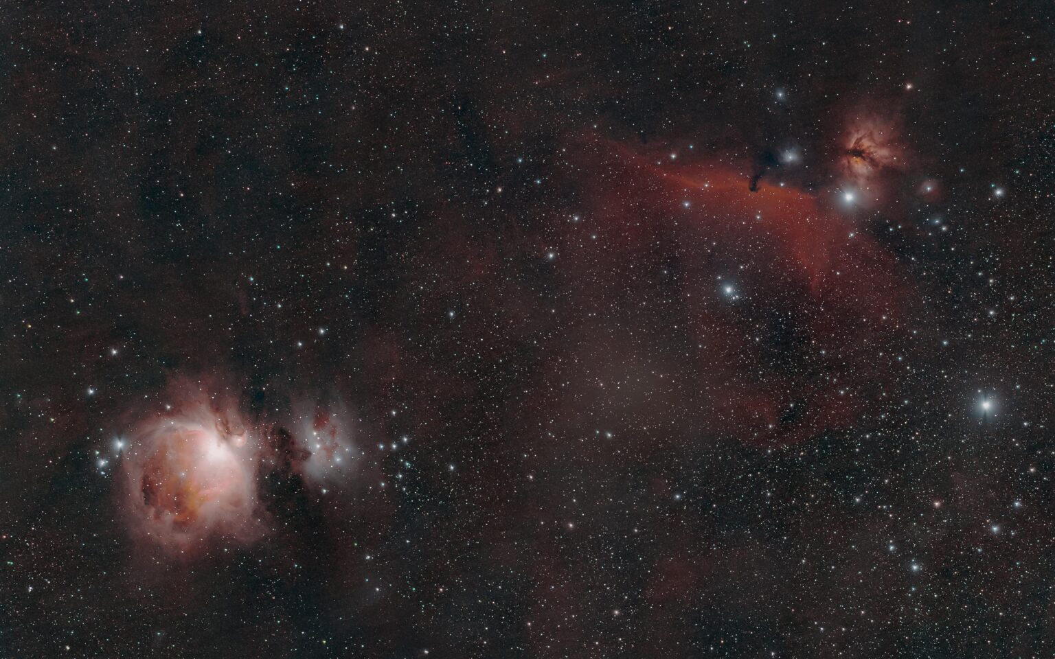 Orion Nebula and Horsehead