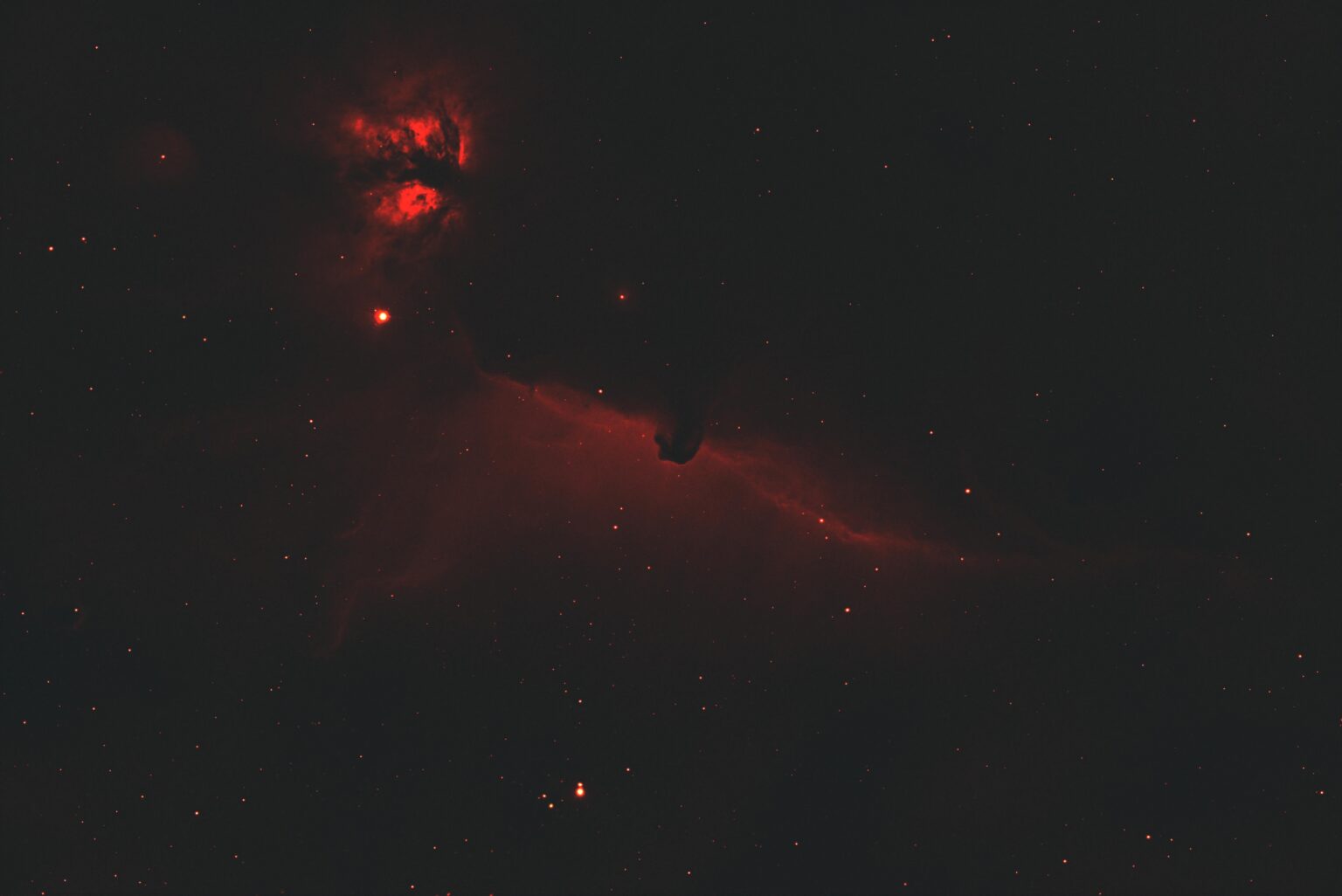 Horsehead nebula - just a filter test