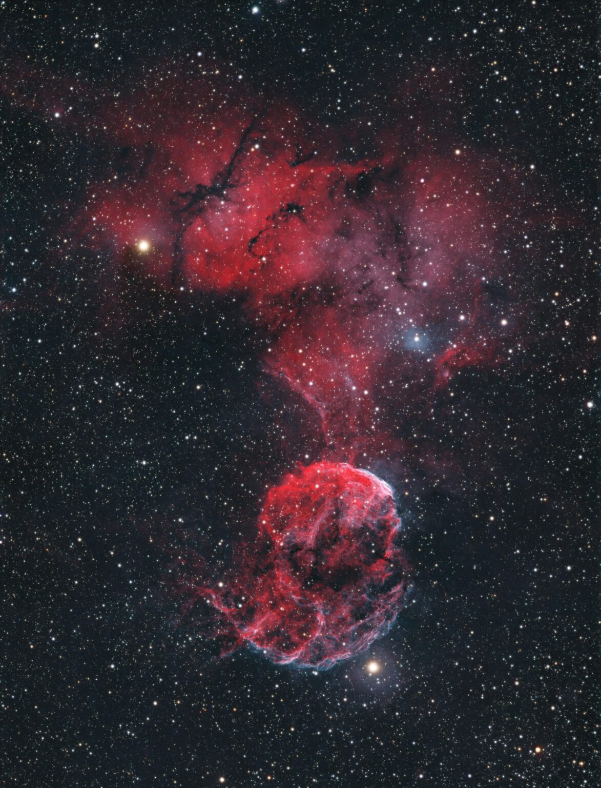 IC  443 - Jellyfish Nebula HOO
