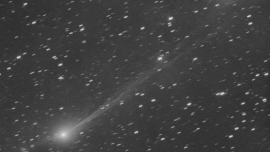 This photo provided by Gianluca Masi shows the interstellar comet 3I/Atlas as it streaks through space, 190 million miles from Earth, on Nov 19, 2025.(AP)