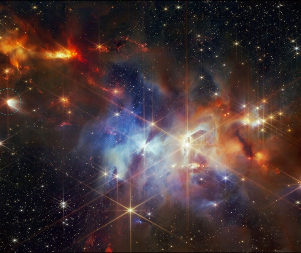Webb reveals a young star making crystals