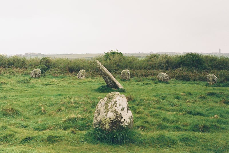 Boscawen-Un Bronze Age stone circle close to St Buryan in Cornwall