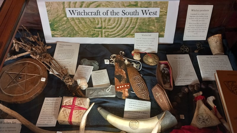 Witchcraft paraphernalia on display at the Museum of Magic and Folklore