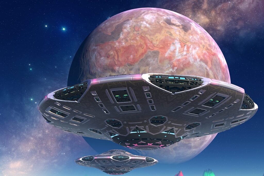 Alien technosignatures. Credit: Mehau Kulyk/Science Photo Library/Getty Images