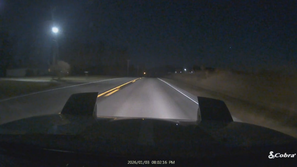I saw a meteor on my way home