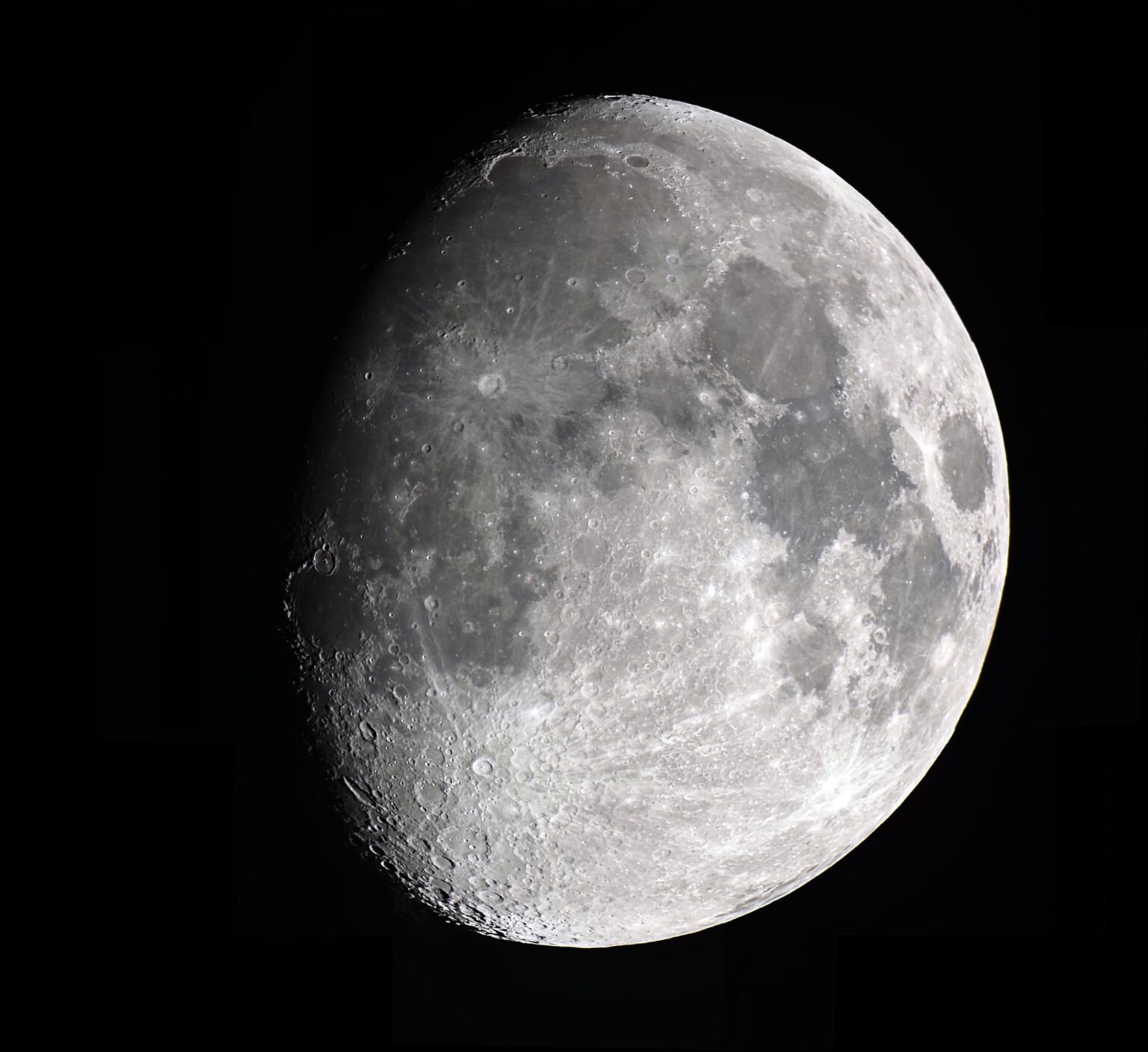 The moon on 30th December 2025