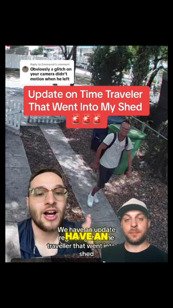 Time Traveler Caught On Video!