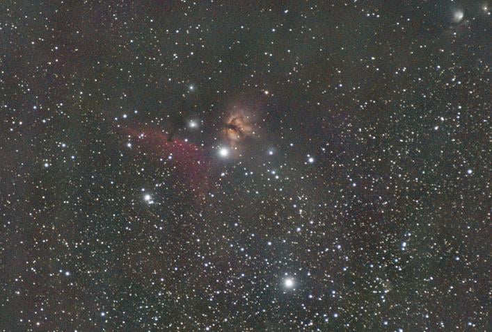 Horse head nebulae and Flame nebulae