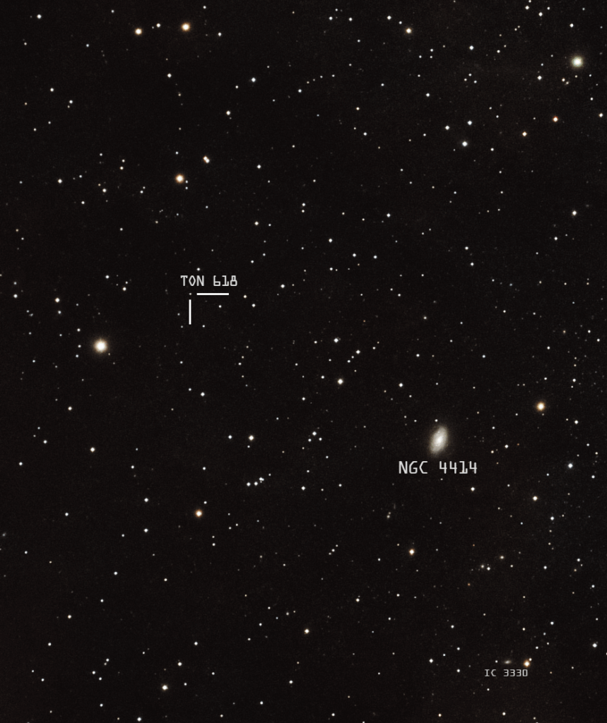 The biggest known black hole in the whole universe using Seestar S30