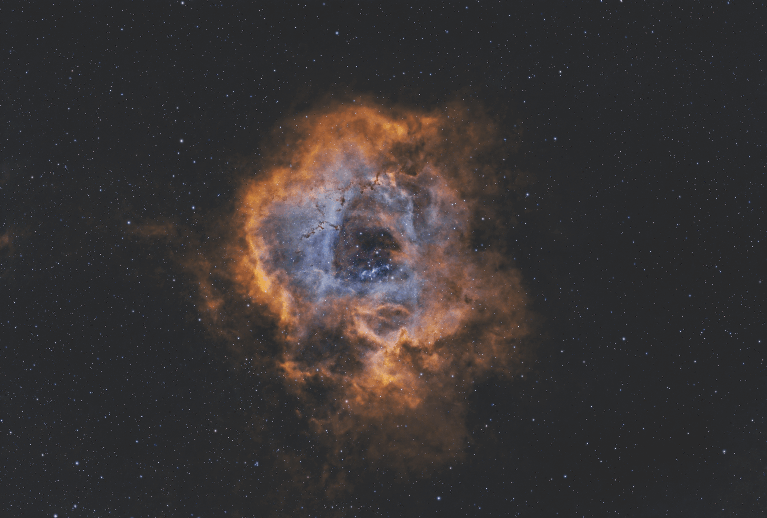 NGC 2244 – Rosette Nebula in Bortel 8 NGC 2244 - Rosette Nebula in Bortel 8