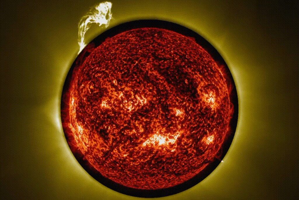 Chaotic timelapse shows enormous eruptions bursting out from the hottest part of the Sun