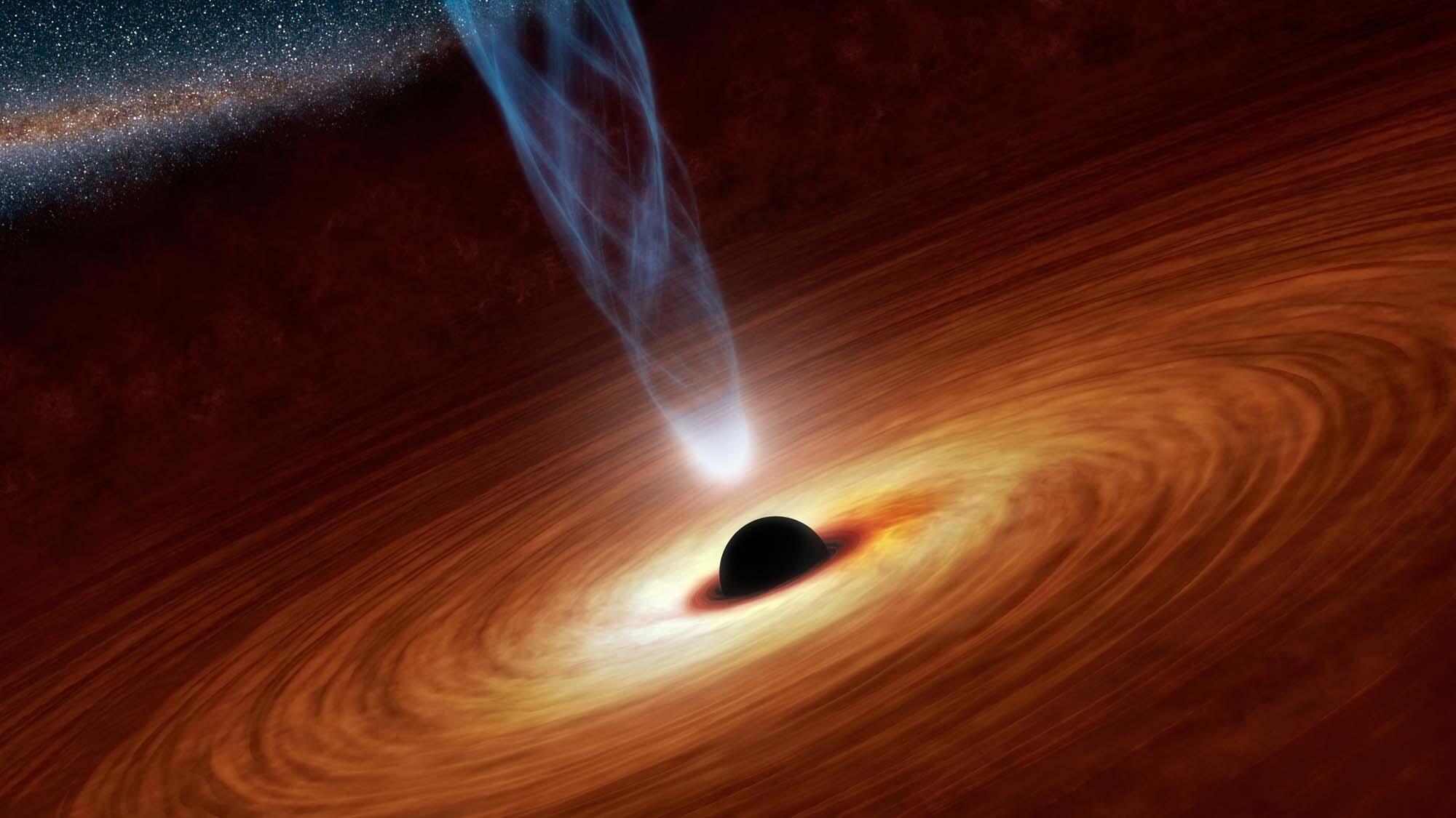 &quotRule-Breaking,&quot Extremely Fast-Growing Supermassive Black Hole in the Early Universe Figure1