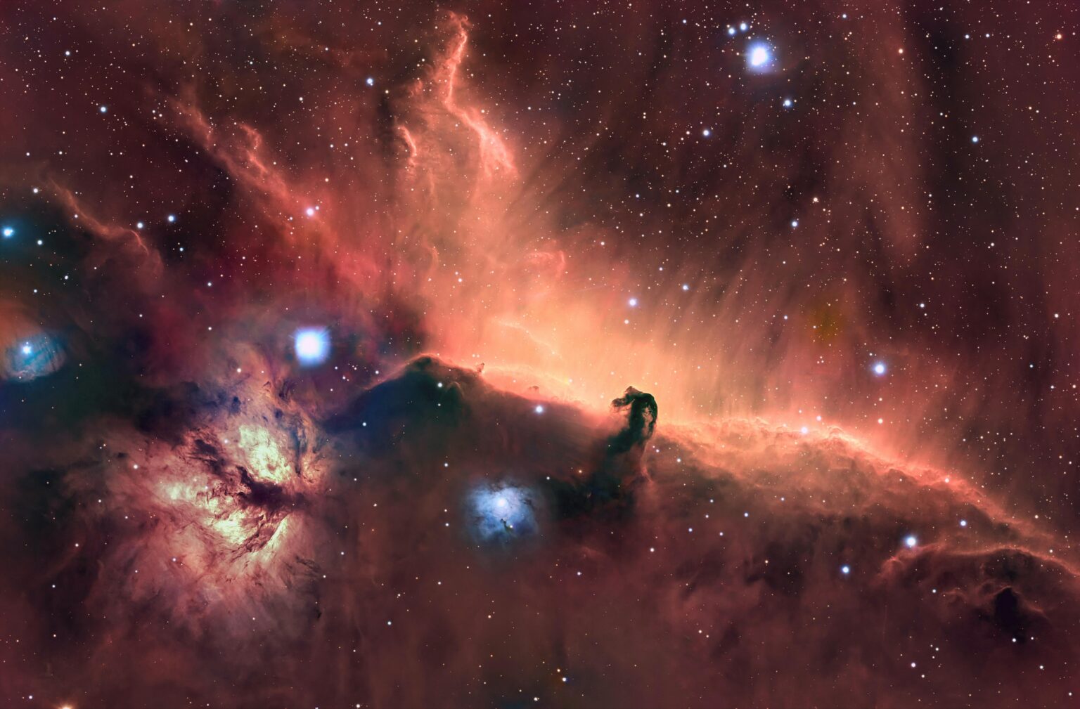Horsehead and Flame HaRGB mosaic
