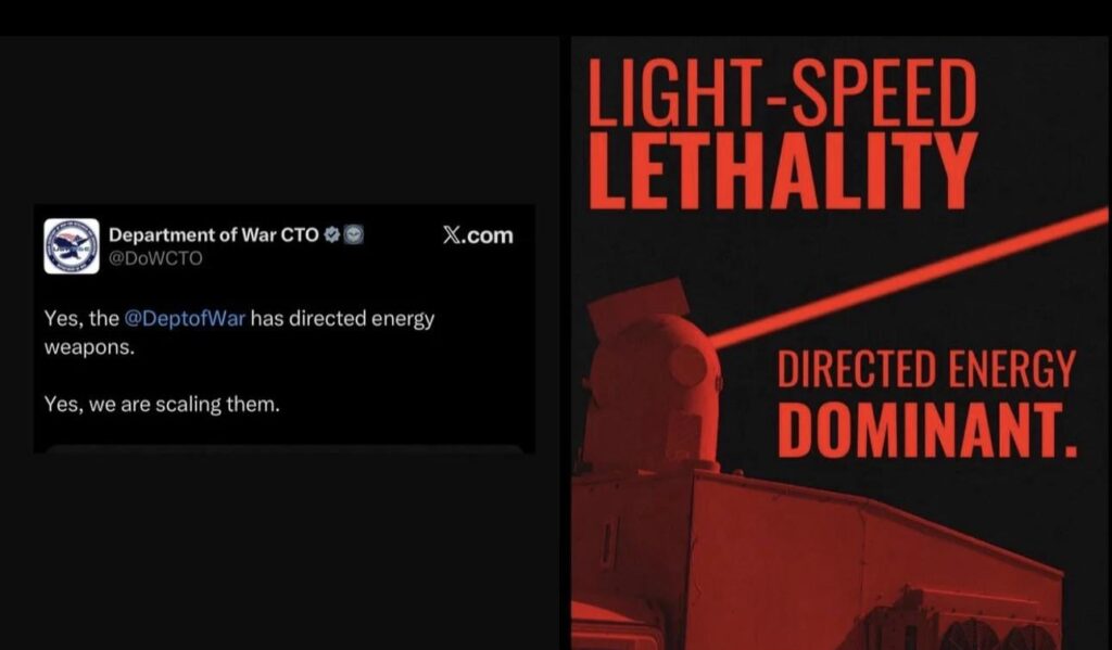 Directed Energy Weapons confirmed by the DOD