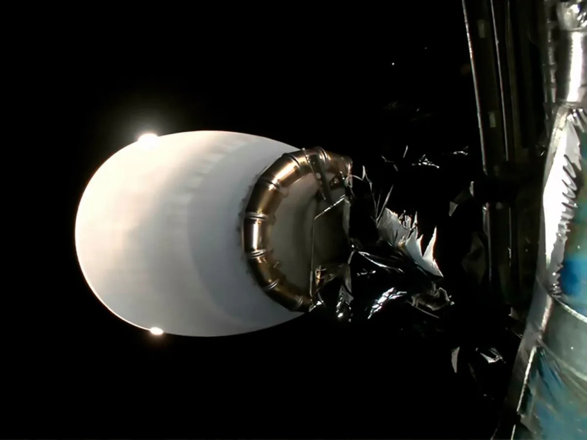 The IMAP deploying in orbit