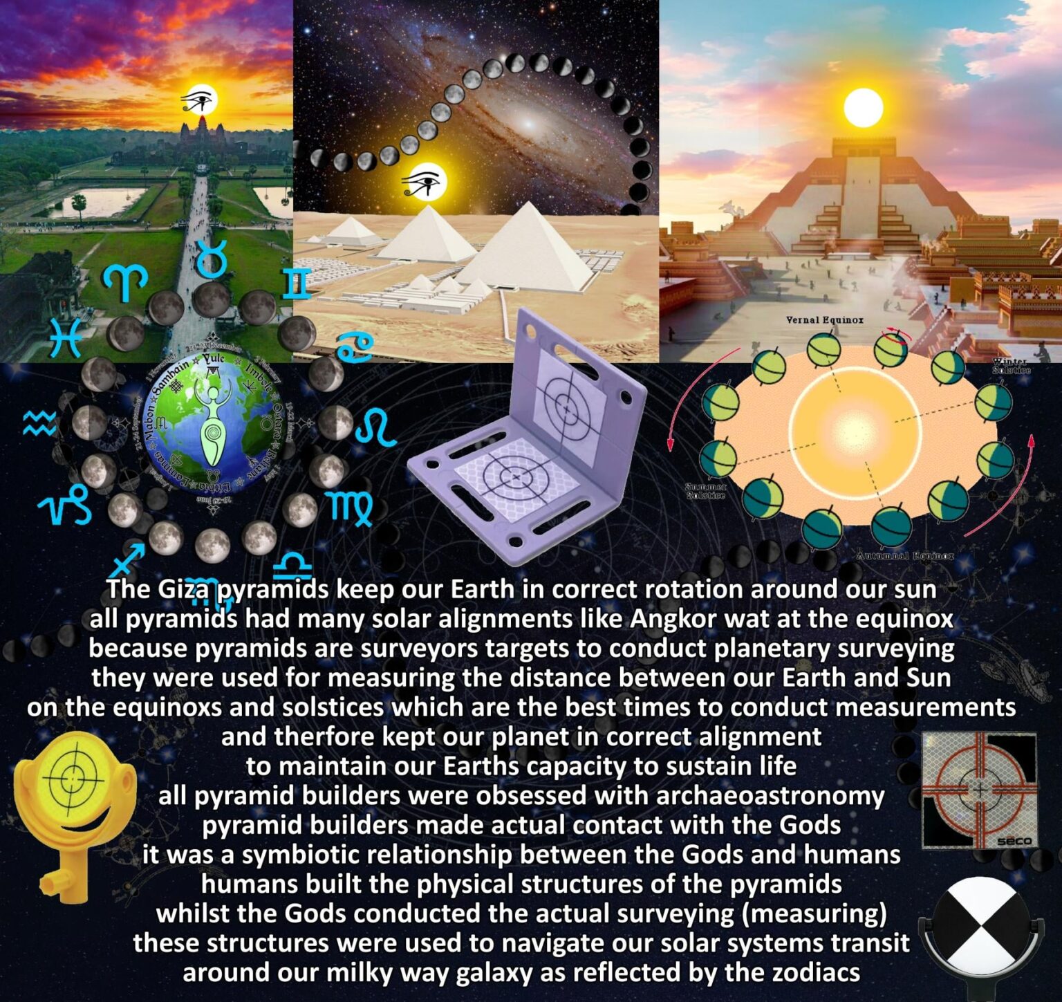 All pyramids had solar alignments like Angkor wat during the equinoxs and solstices All pyramids had solar alignments like Angkor wat during the equinoxs and solstices