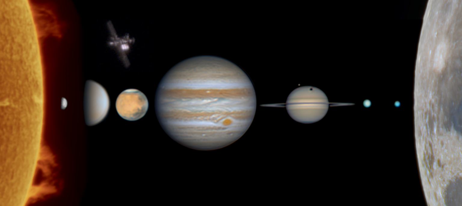 The Solar System From My Telescope