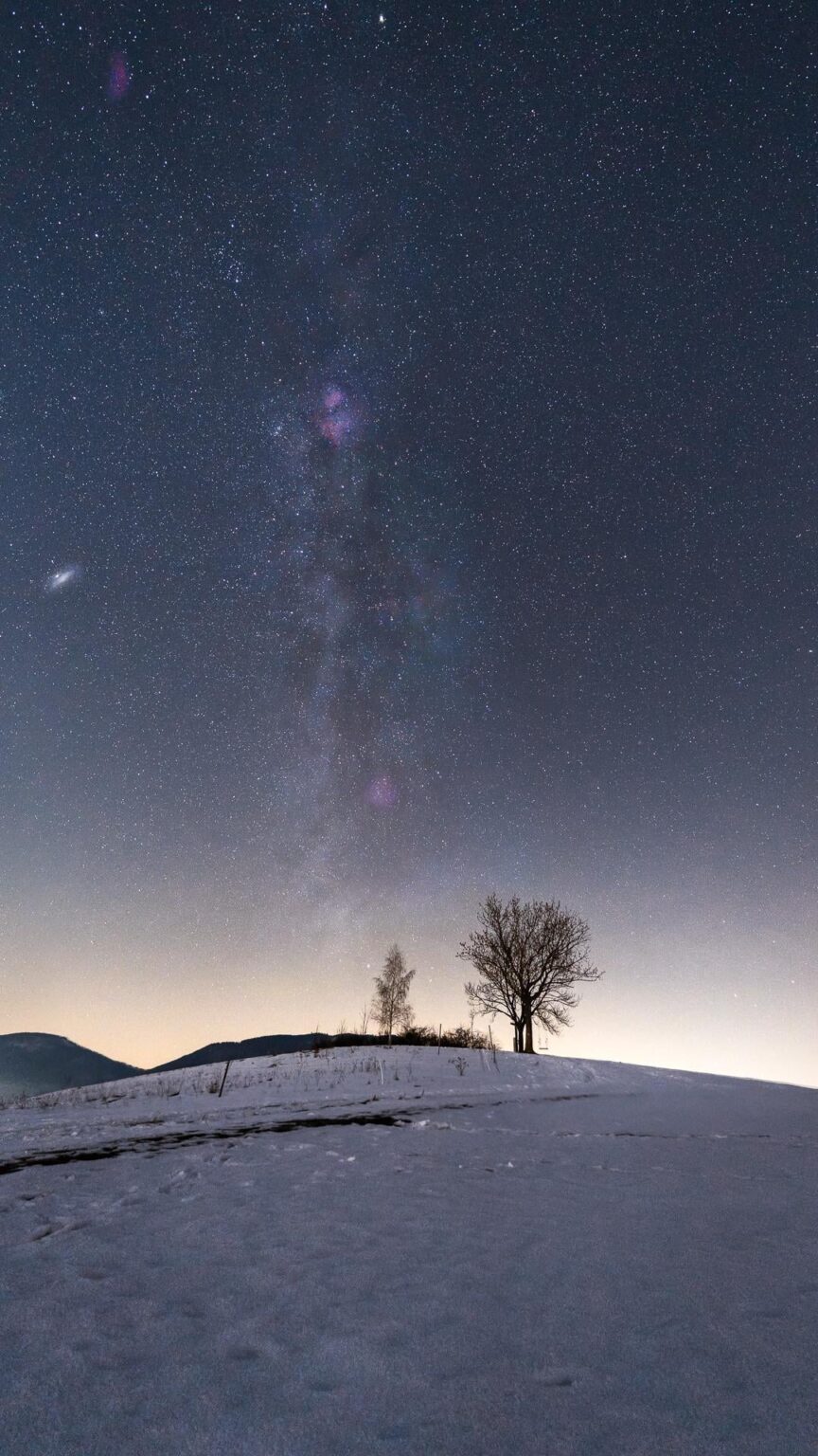 Winter Milky Way & Andromeda