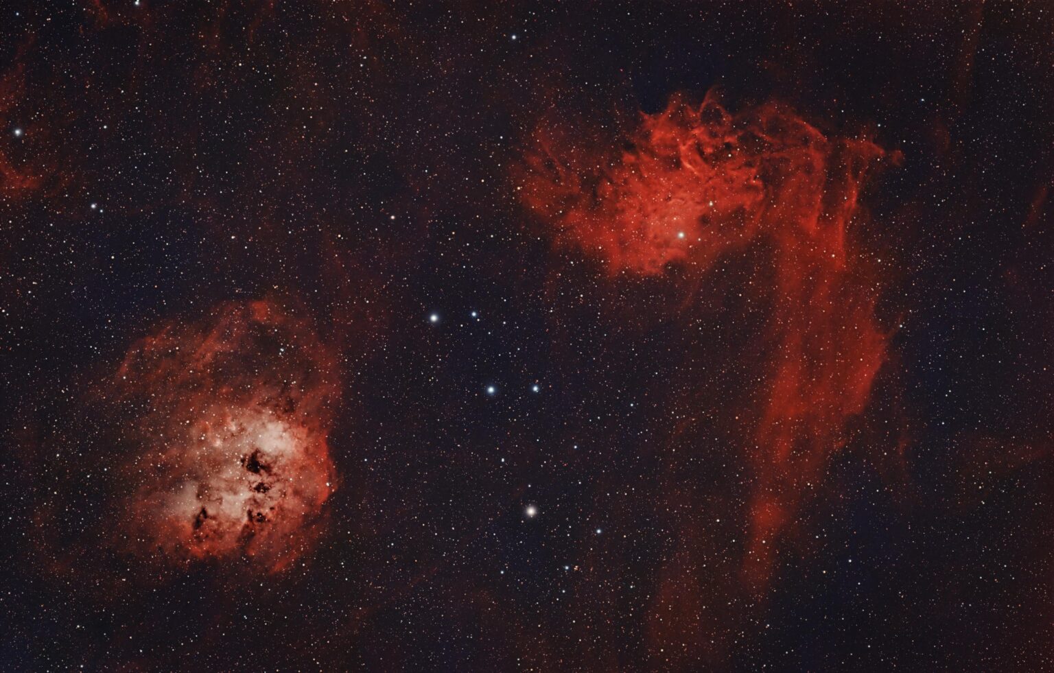 Flaming Star (IC 405) & Tadpole Nebula (IC 410)