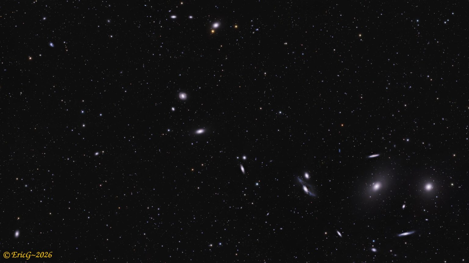 Markarian's Chain Widefield in LRGB