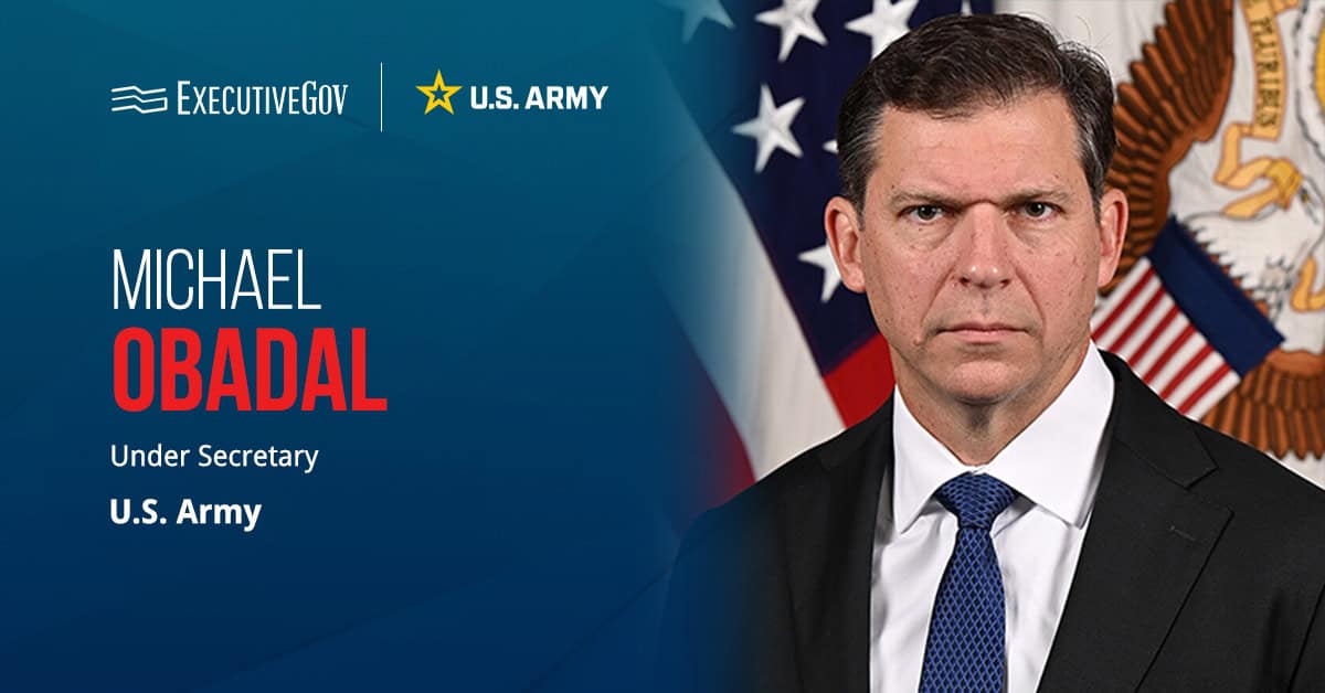 Michael Obadal. The Army under secretary said the service is set to release its new software directive in the next few weeks.