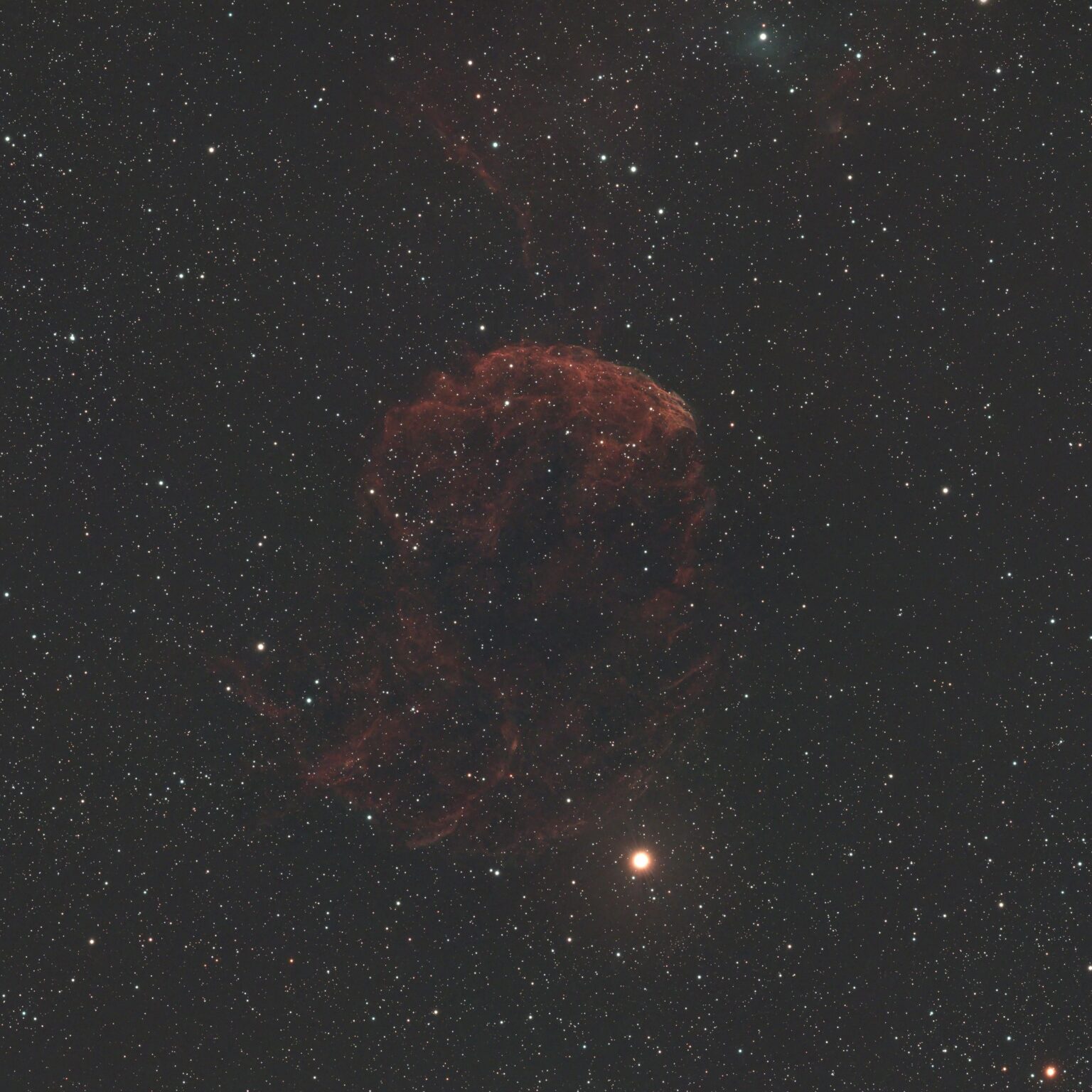 2 hours of the Jellyfish Nebula in UHC