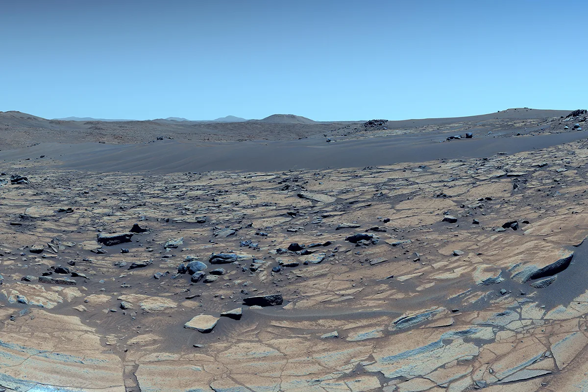 Enhanced-colour view of an area on Mars nicknamed 'Flabreen', captured by NASA's Perseverance Mars rover on 26 May 2025. Credit: NASA/JPL-Caltech/ASU/MSSS
