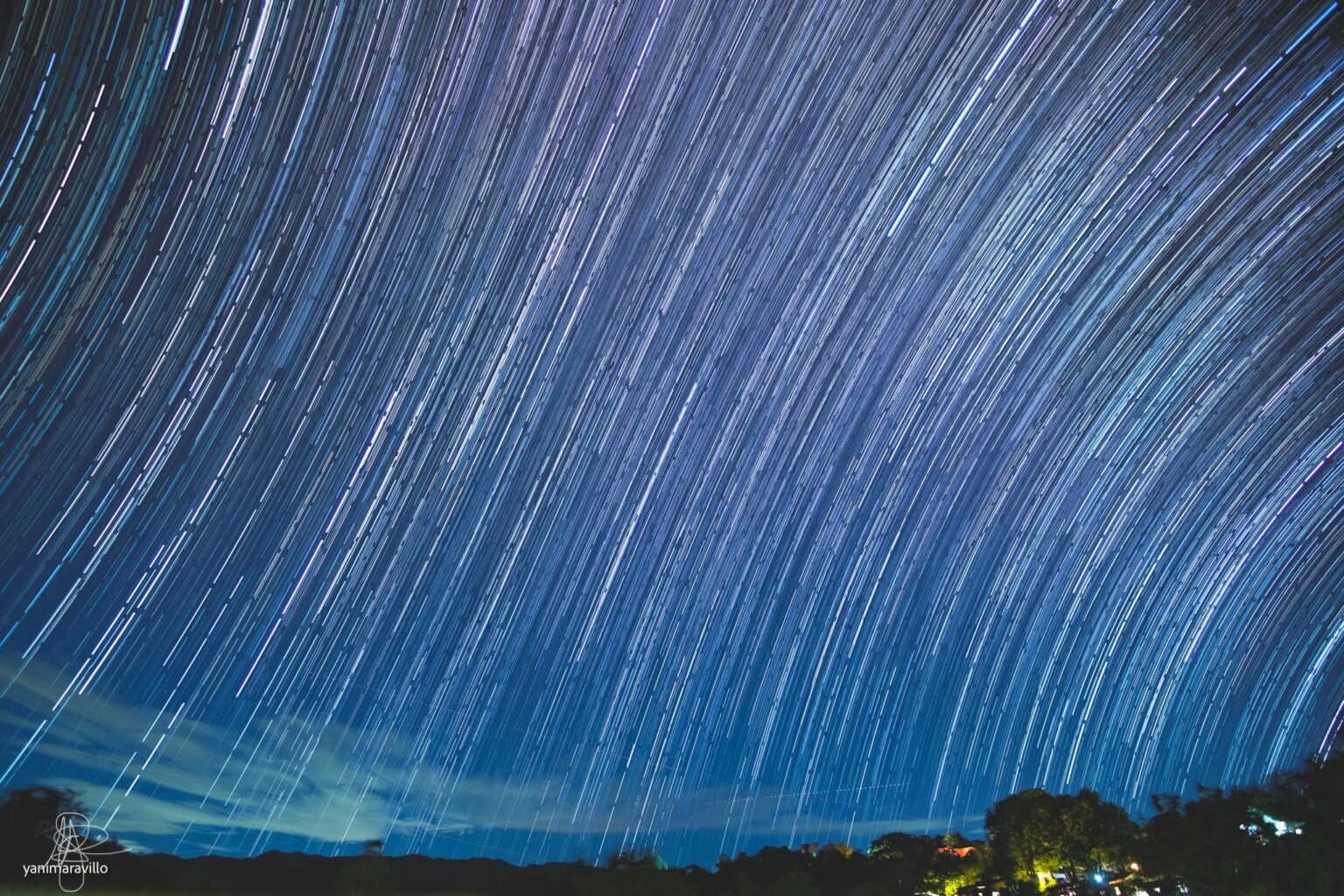 Celestial Equator Star Trails