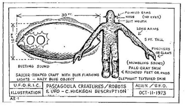 October 11 1973 Two Fishermen Charles Hickson and Calvin Parker Report a UFO Abduction in Pascagoula Mississippi