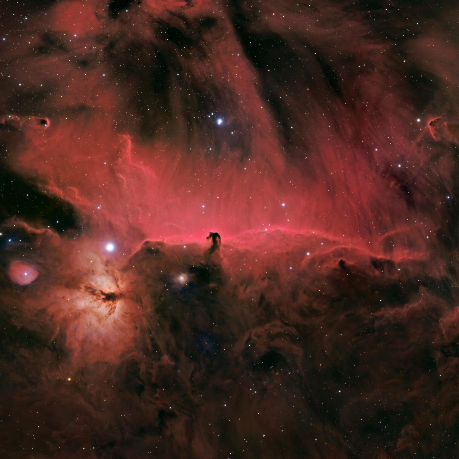 HorseHead Nebula & Flame Nebula 2 Panel Mosaic
