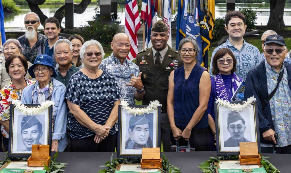 Japanese-American soldiers receive posthumous commissions