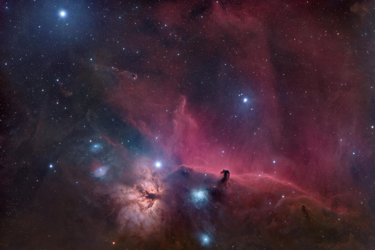 Horsehead and Flame - 45hrs of RGB from B7