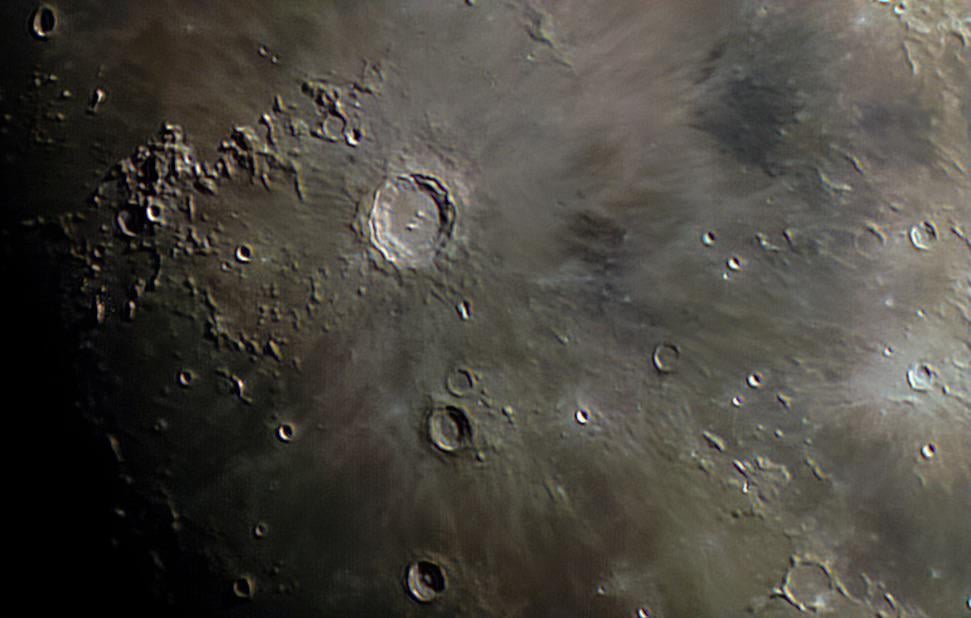 Copernicus Crater and Montes Carpatus
