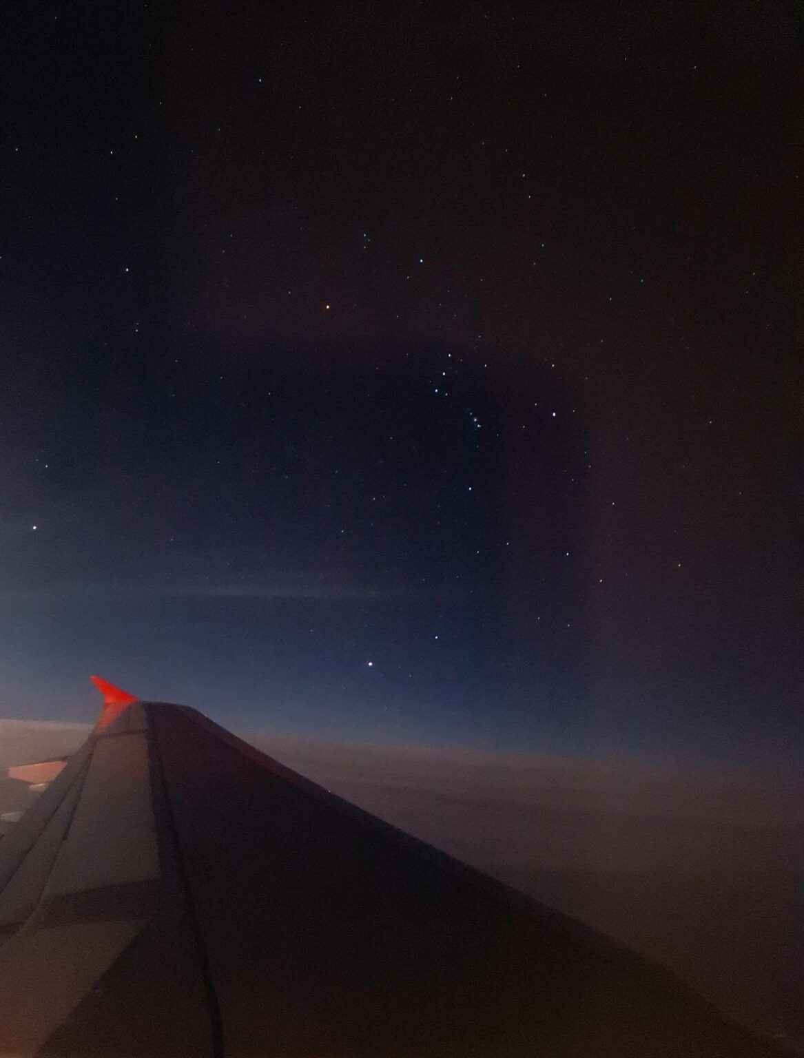 On the return flight