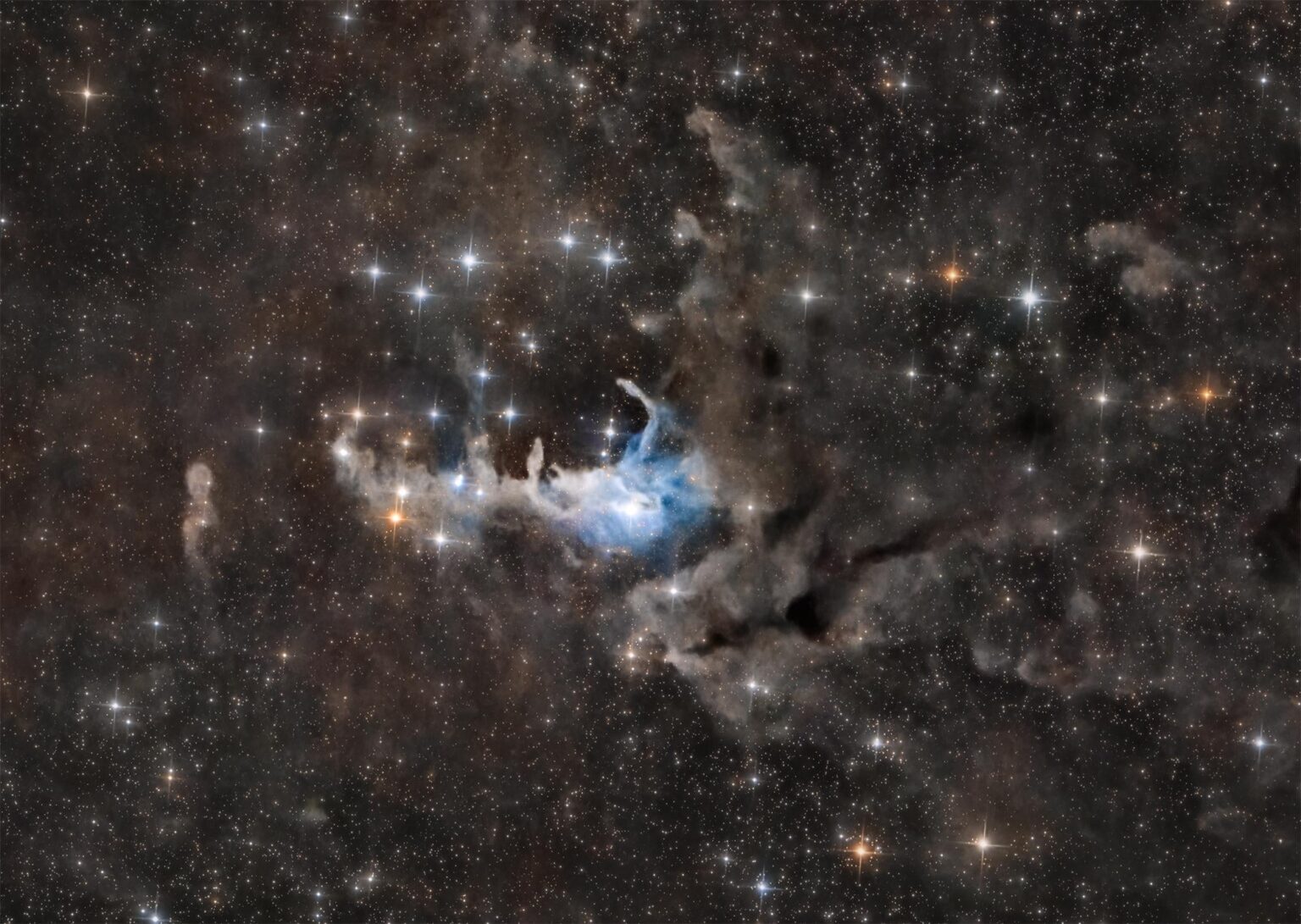 NGC 225 - Sailboat cluster, and vdB 4