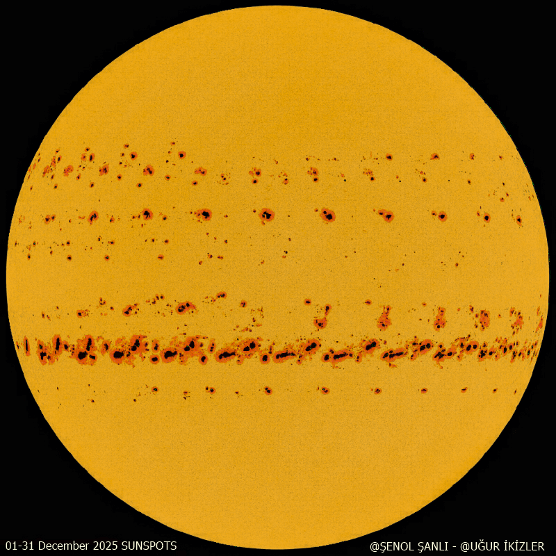 December 2025 Sunspots