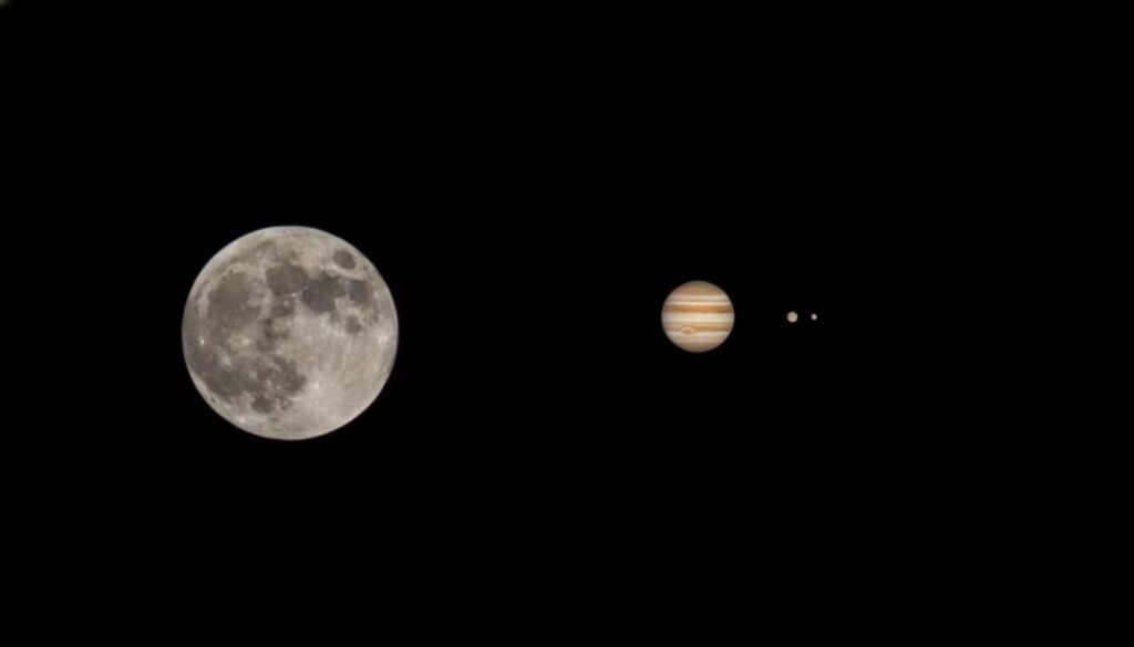 Moon 🌙 Jupiter 🪐