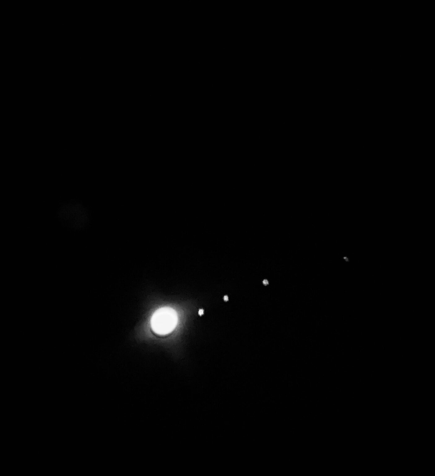 Hi guys, I managed to get a shot of Jupiter and her 4 largest moons. My question is, what can I use to reduce the amount of light coming in so it’s not blown out (it’s like this to the naked eye too)