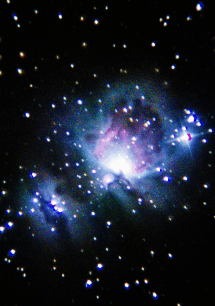 Orion Nebula Shot By Phone And Telephoto Lens - Untracked