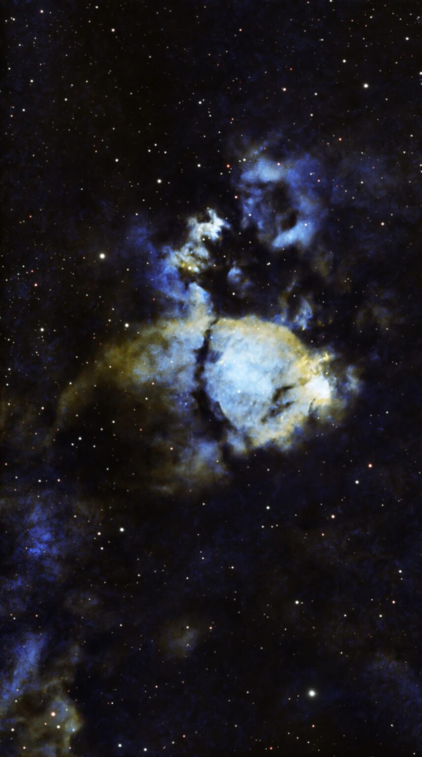 IC1795 - The Fish Head Nebula (dual narrowband)