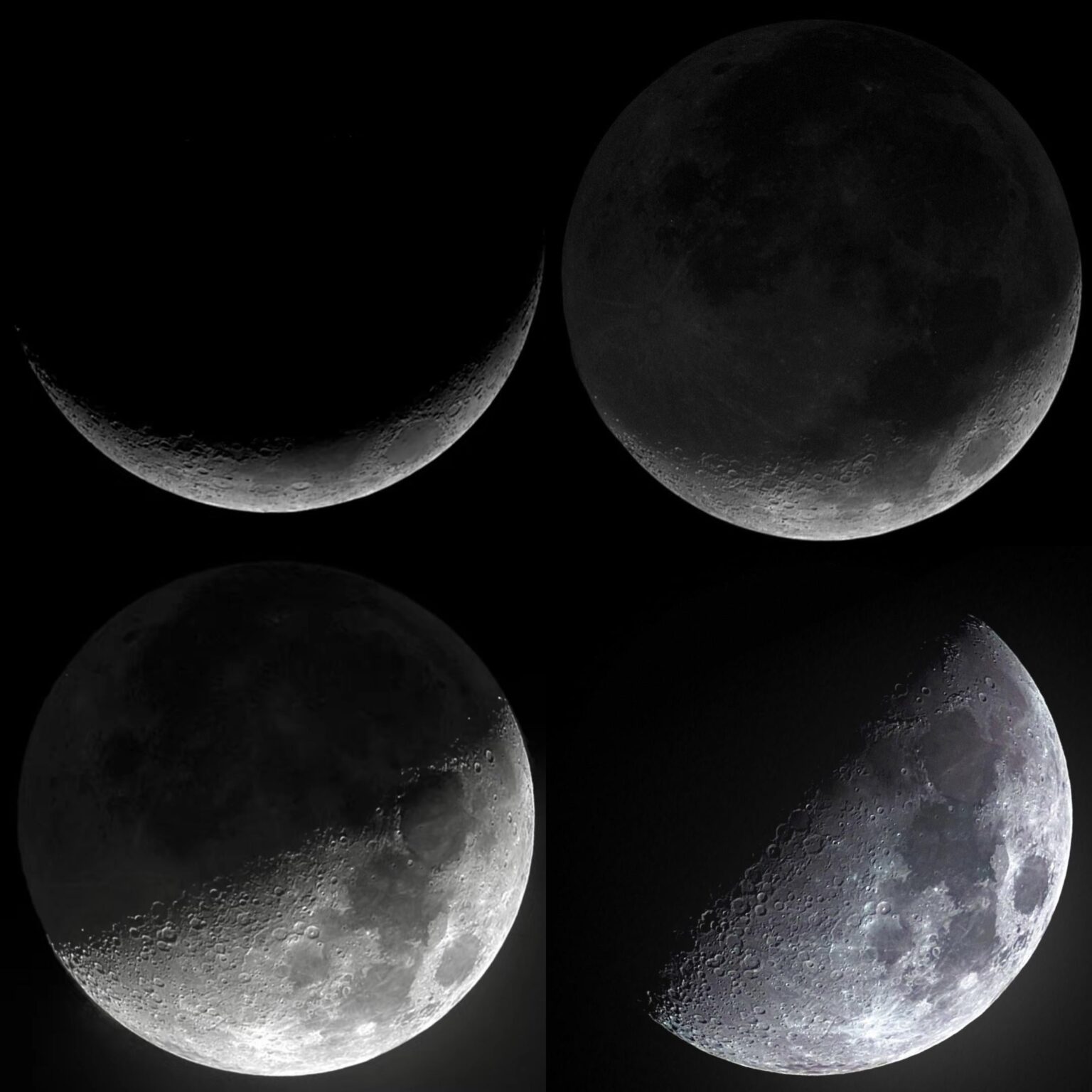 The Ongoing Lunar Cycle Thus Far.