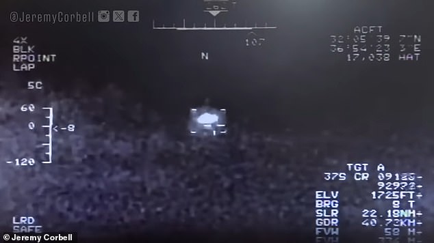 US military drone footage appeared to capture a UFO moments before it escaped at incredible speed over Syria in 2021