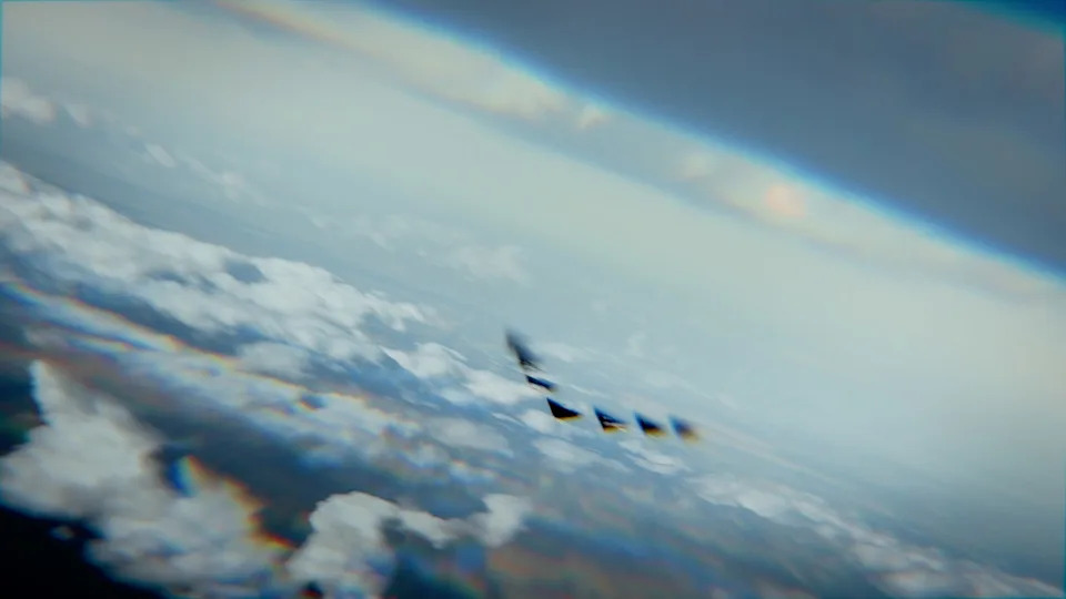 A stock photo of UFOs